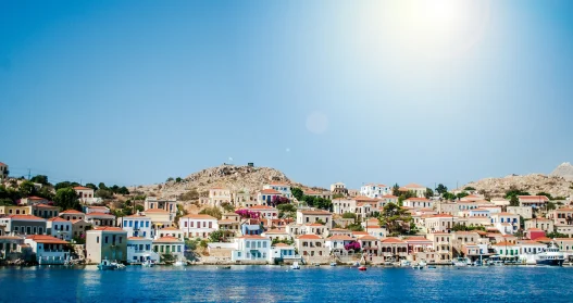 Chalki Island, one of the Dodecanese islands of Greece, close to Rhodes