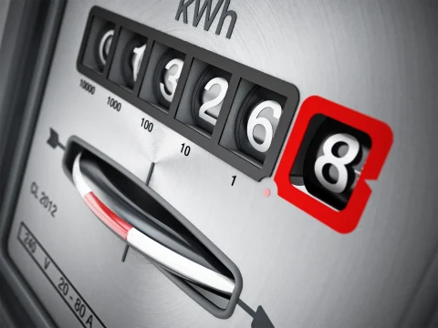 Electric meter detail