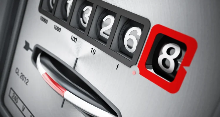 Electric meter detail